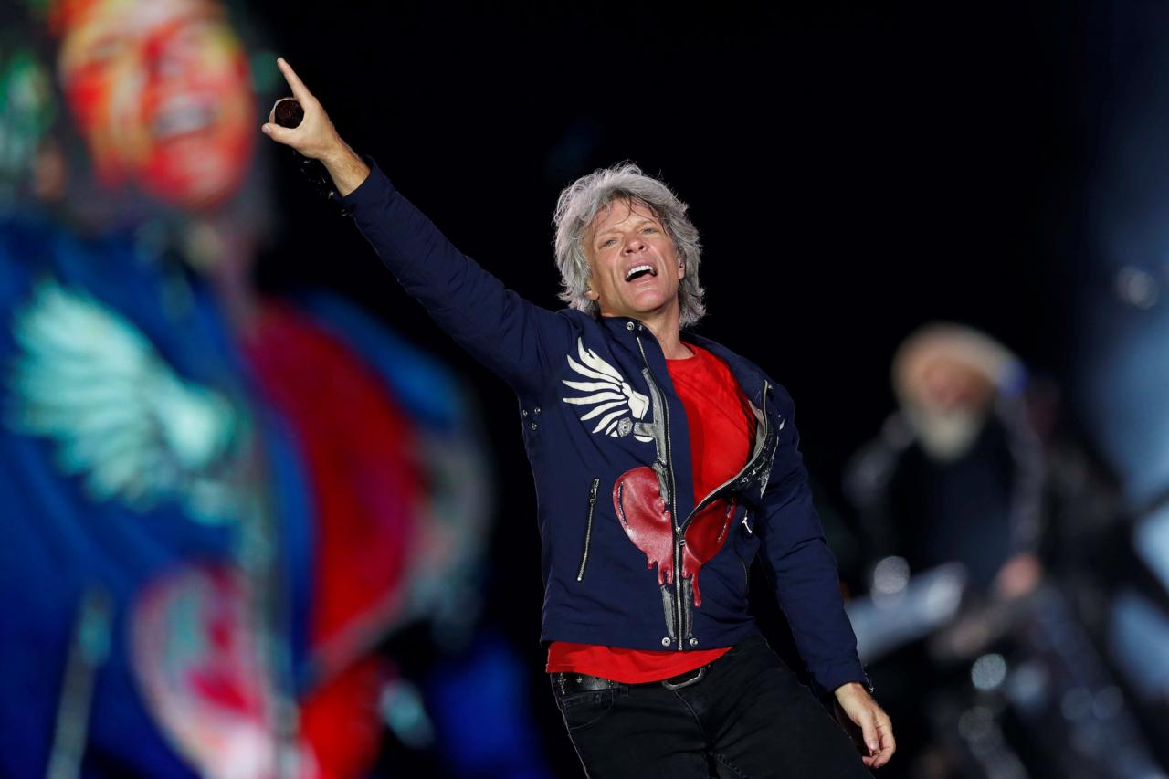 Jon Bon Jovi's upcoming tour dates